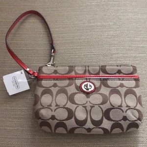 Authentic coach wristlet- new with tags